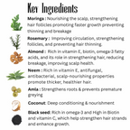 Moringa Rosemary Herbal Hair Oil with Pumpkin Seed, Amla & 15+ Herbs - Made in USA (2 oz)