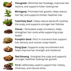 Moringa Rosemary Herbal Hair Oil with Pumpkin Seed, Amla & 15+ Herbs - Made in USA (2 oz)