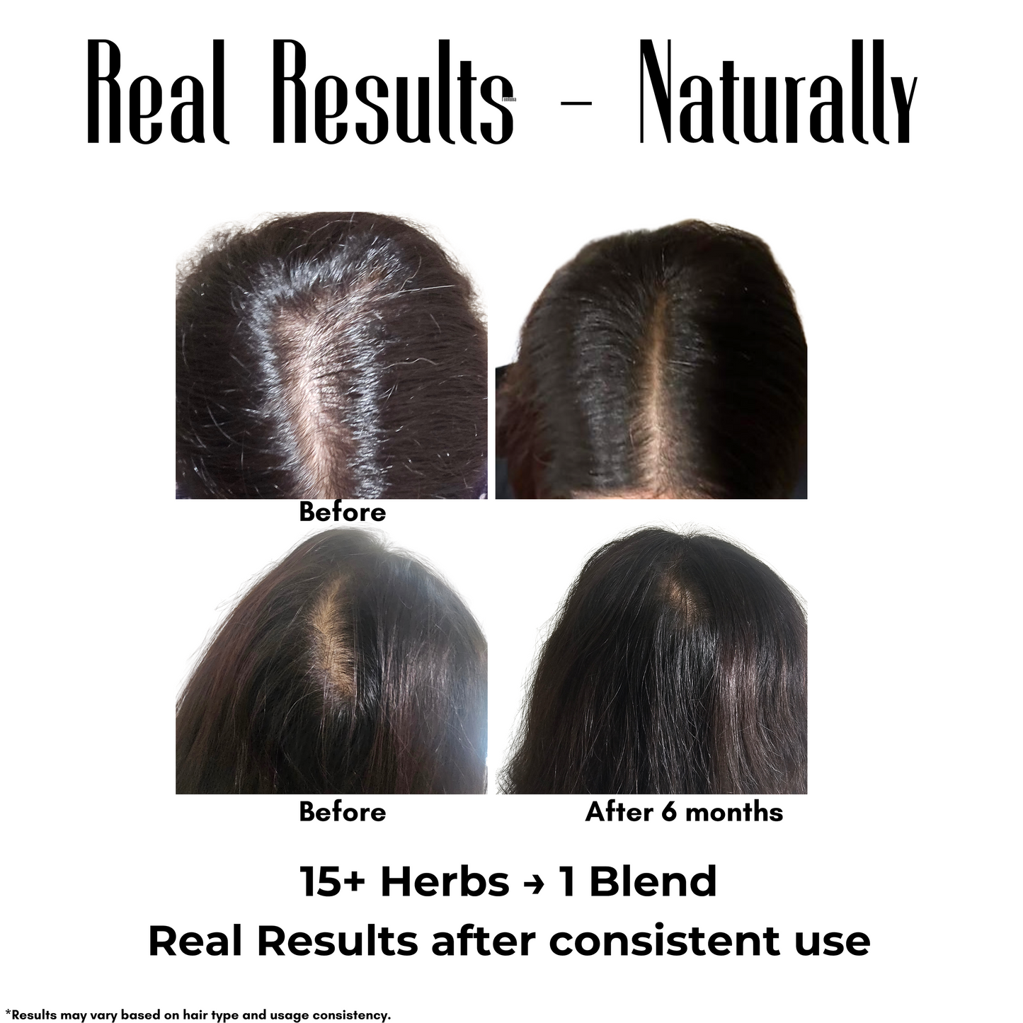 Moringa Rosemary Herbal Hair Oil with Pumpkin Seed, Amla & 15+ Herbs – Made in USA (2 oz)