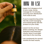 Moringa Rosemary Herbal Hair Oil with Pumpkin Seed, Amla & 15+ Herbs - Made in USA (2 oz)