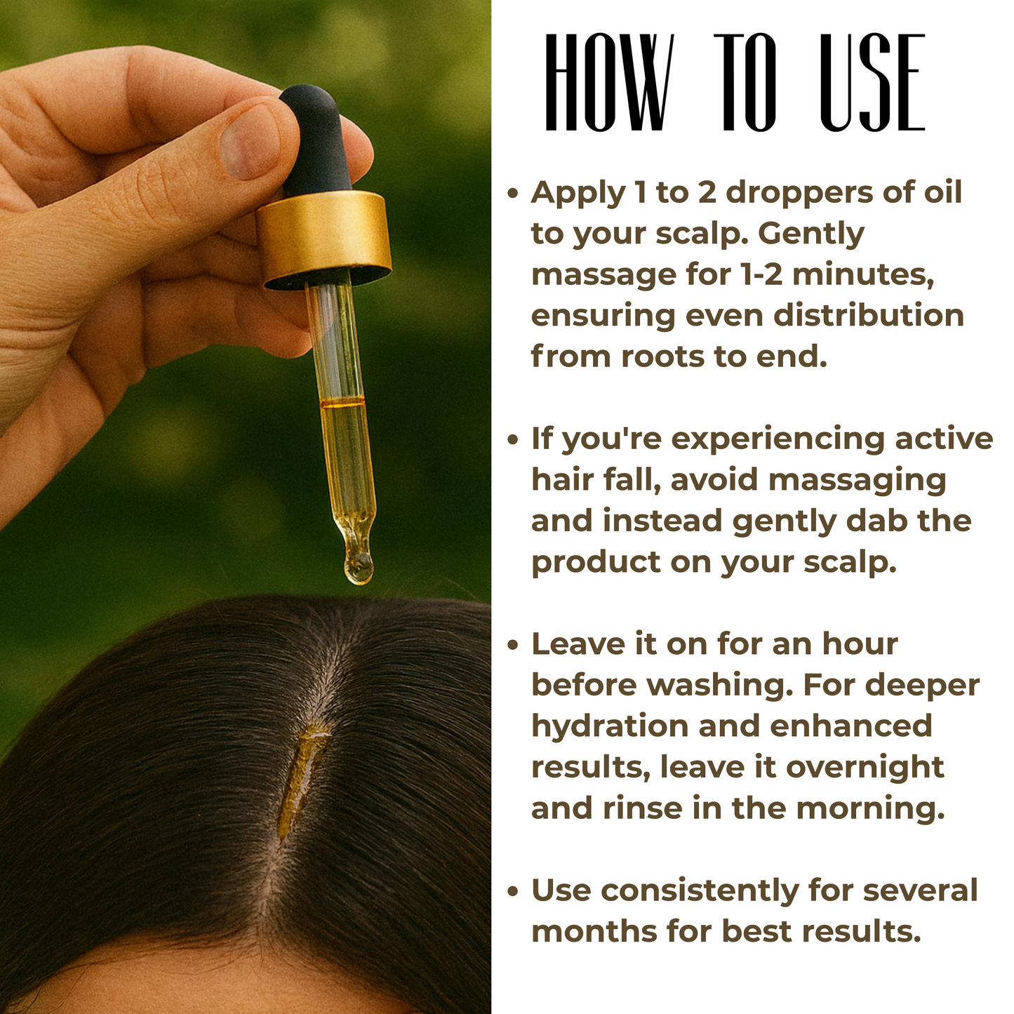 Moringa Rosemary Herbal Hair Oil with Pumpkin Seed, Amla & 15+ Herbs – Made in USA (2 oz)